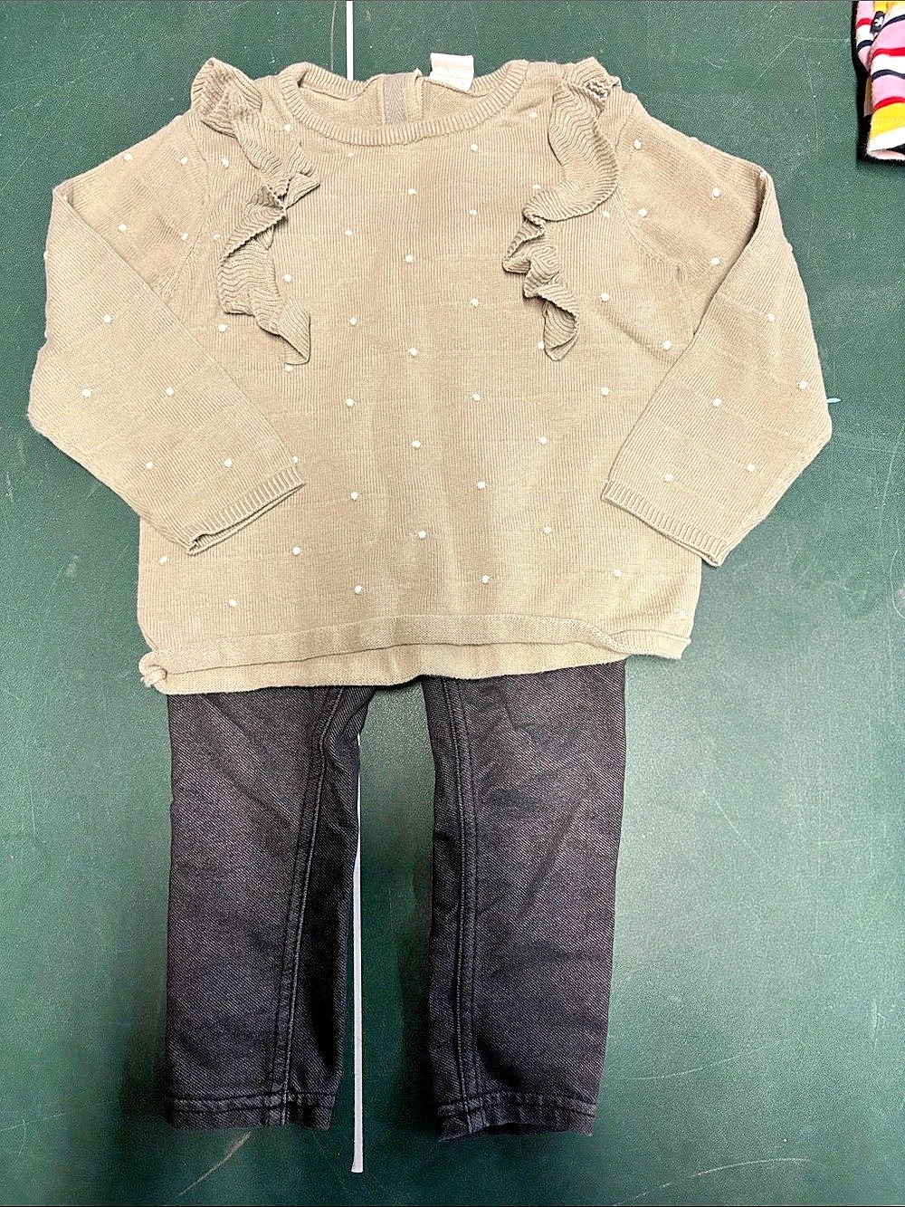 H&M Baby green  & Black Size 18m Set